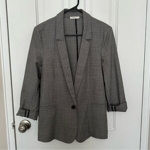 6397 Wool Micro-Houndstooth Patterned Blazer